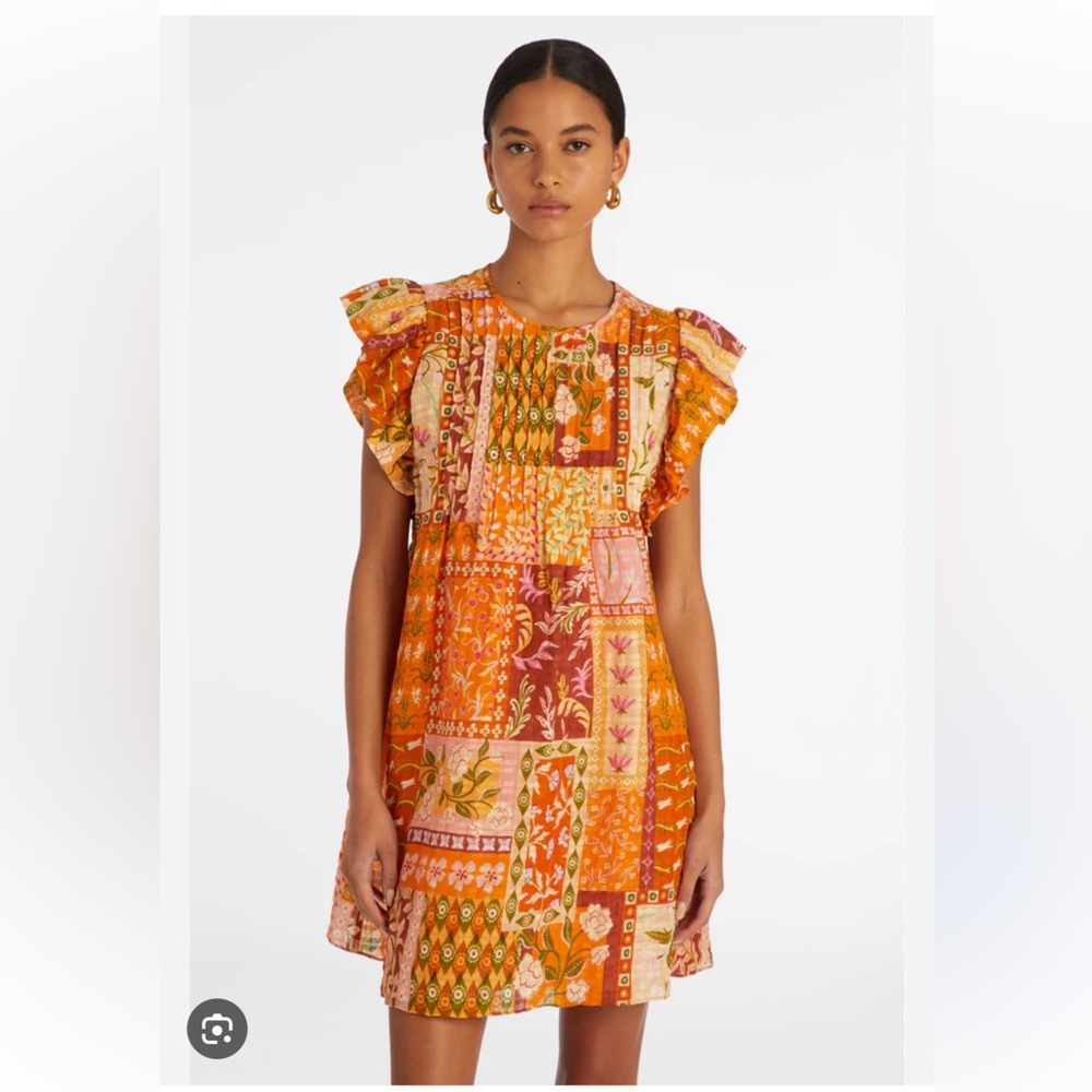 Marie Oliver Catie Dress in Poppy Patchwork